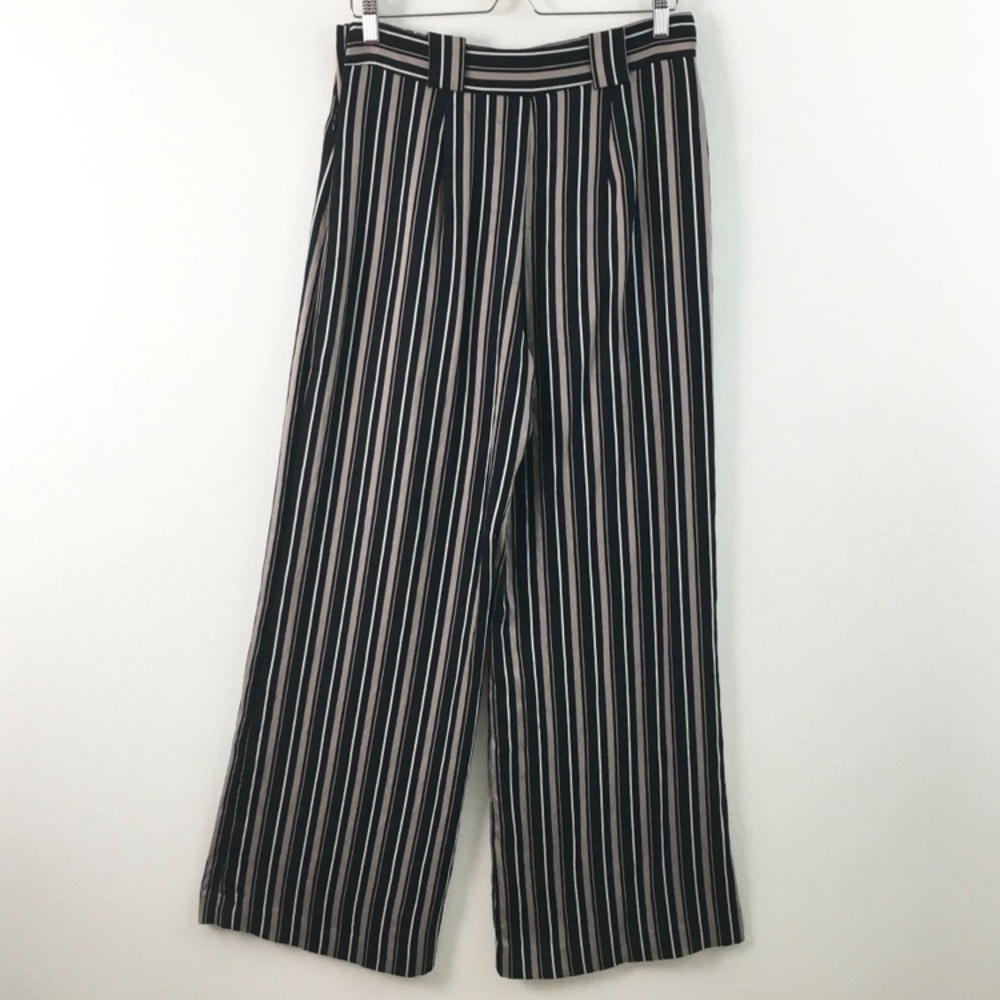 H&M | Wide Leg Vertical Stripe Pants - Picture 3 of 6